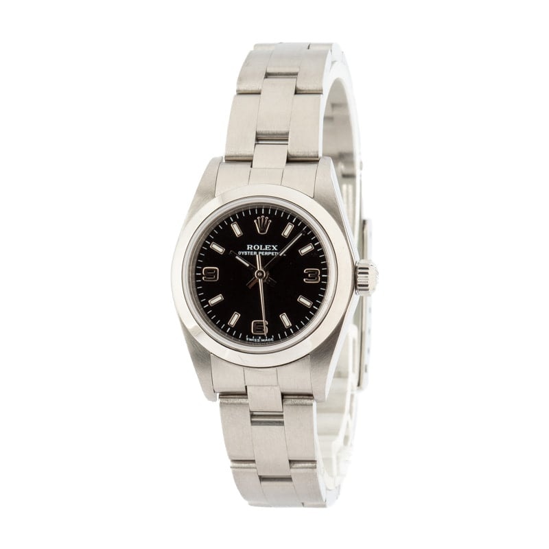 Rolex Oyster Perpetual 76080 Black Dial - 2