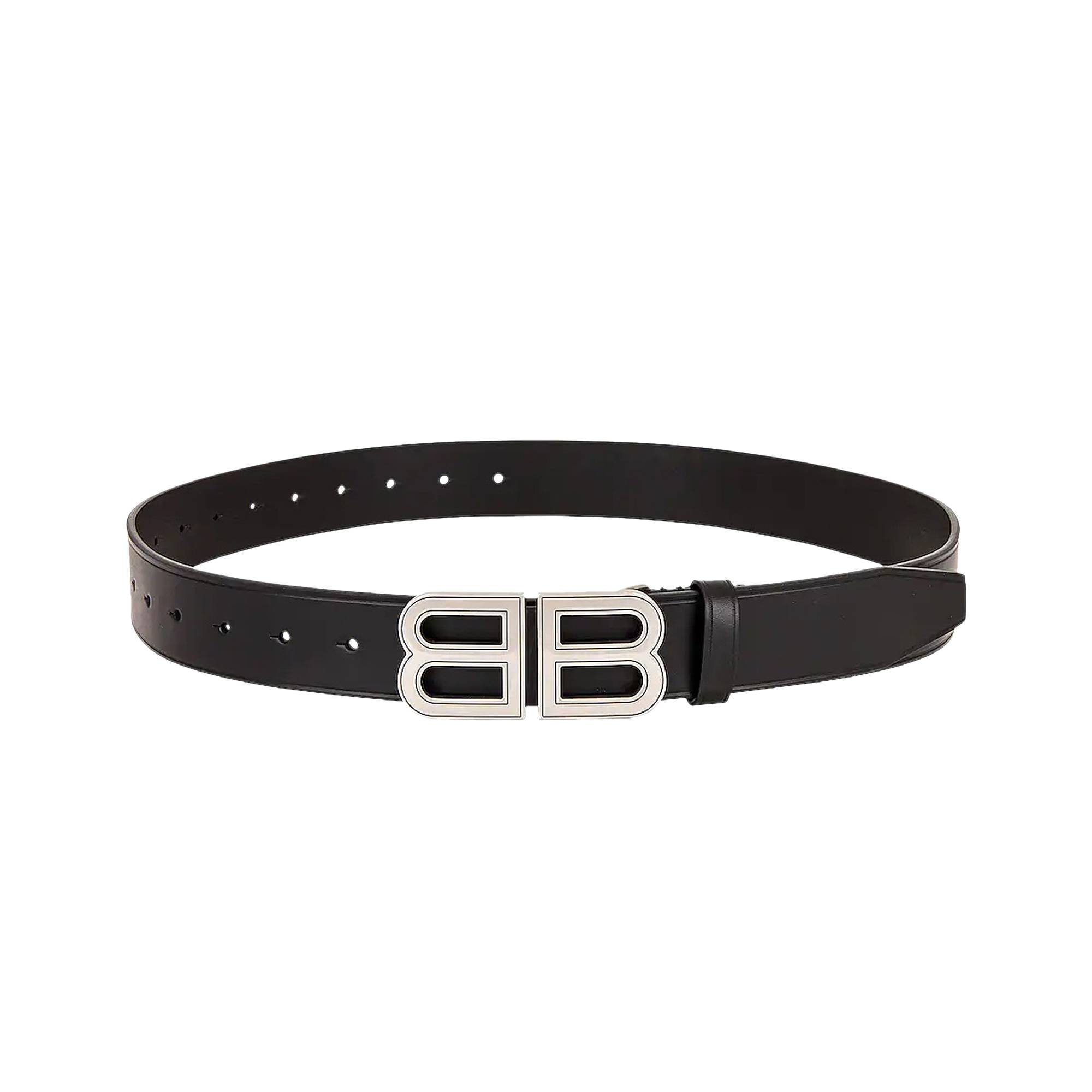 BALENCIAGA Balenciaga Hourglass Large Belt 'Black' | REVERSIBLE