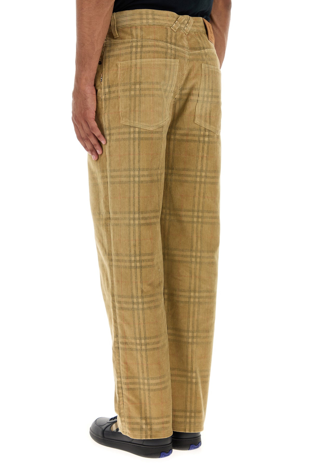 Embroidered corduroy pant - 4