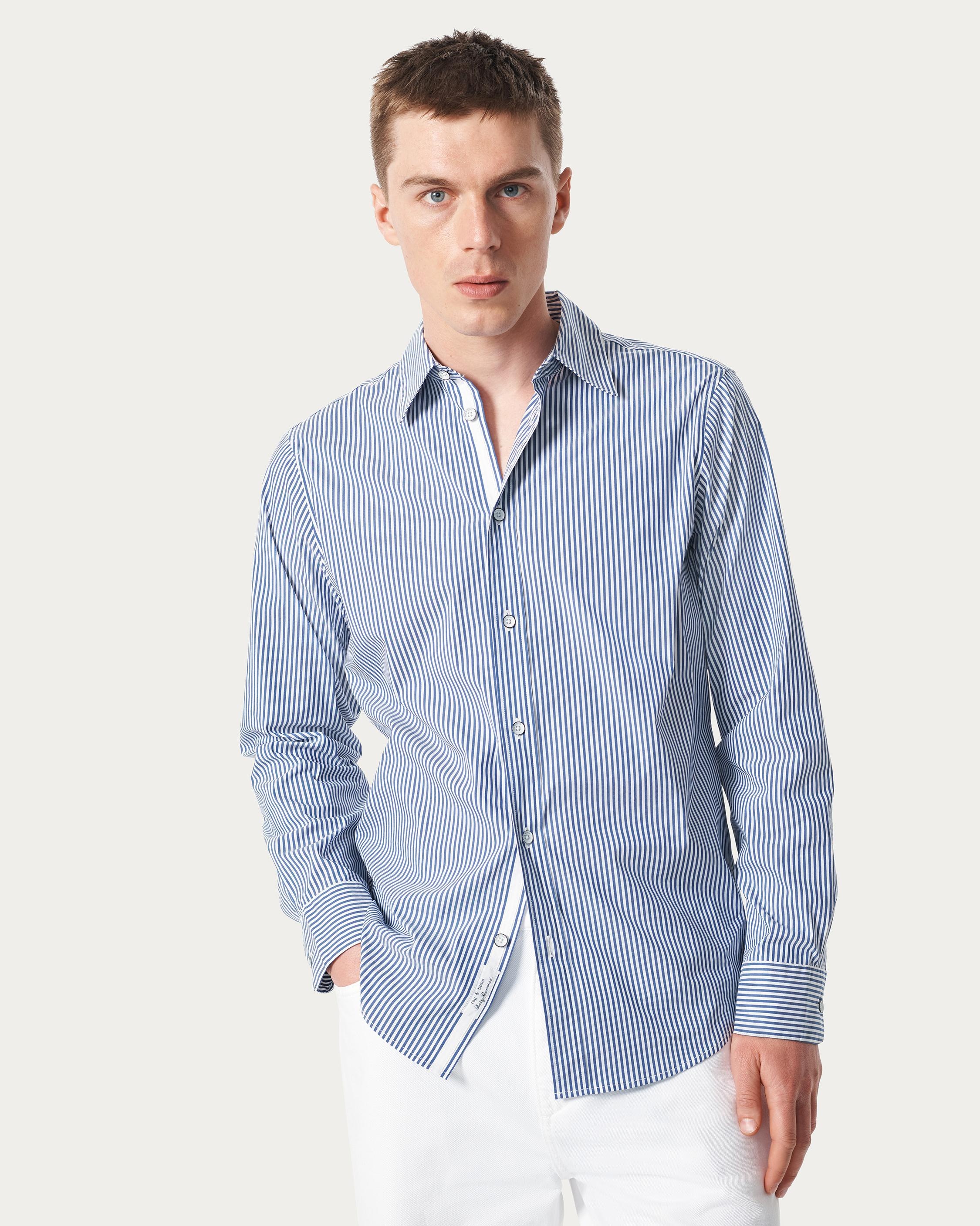 Patrick Striped Poplin Shirt - 2