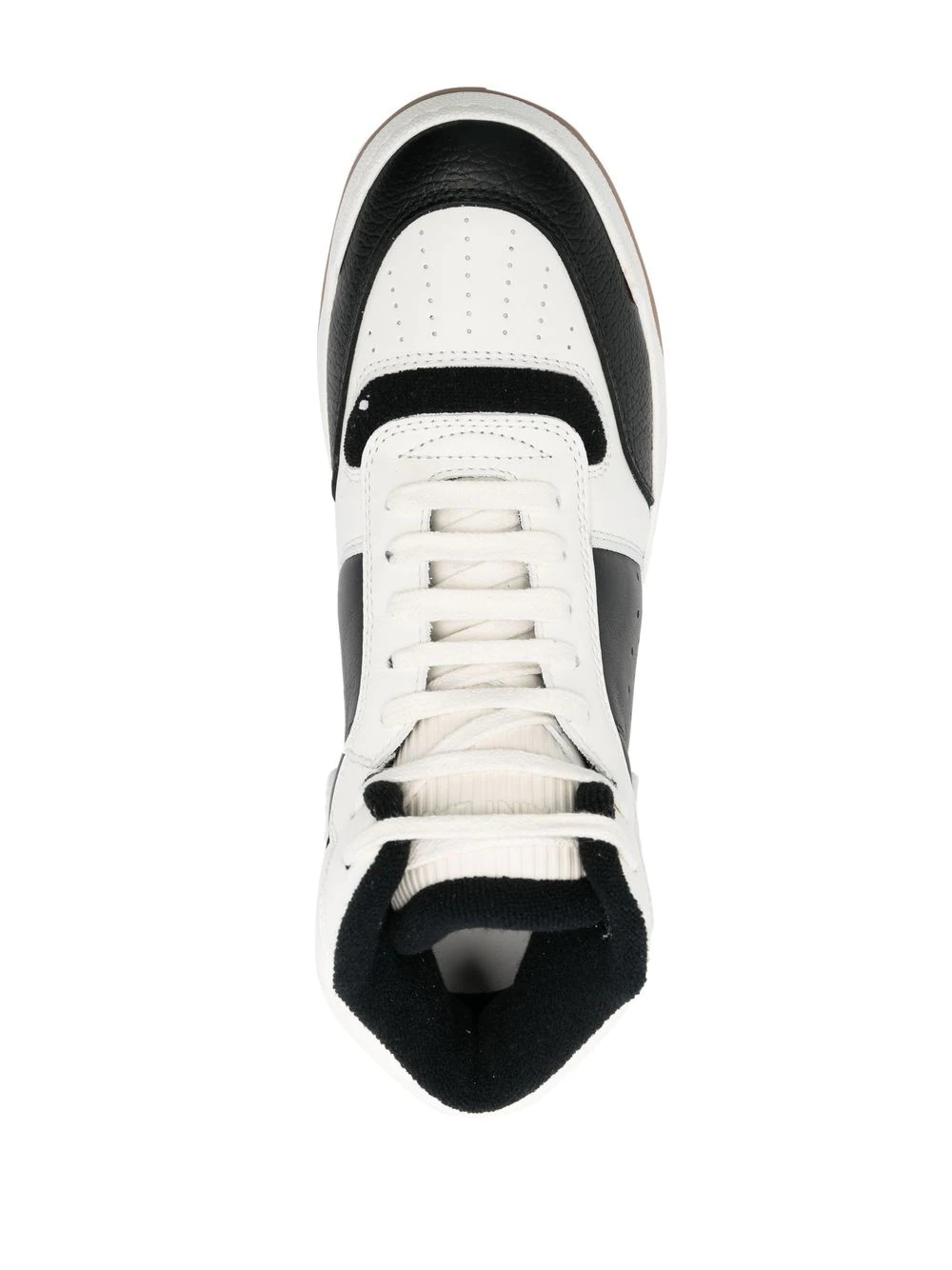 colour-block high-top sneakers - 4