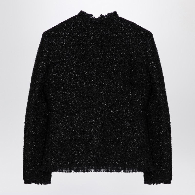 Givenchy Black Tweed And Lurex Jacket Women - 2
