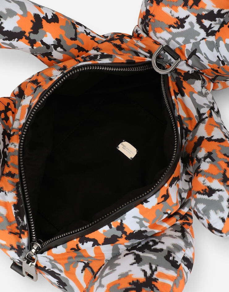 Printed nylon shoulder bag - 4