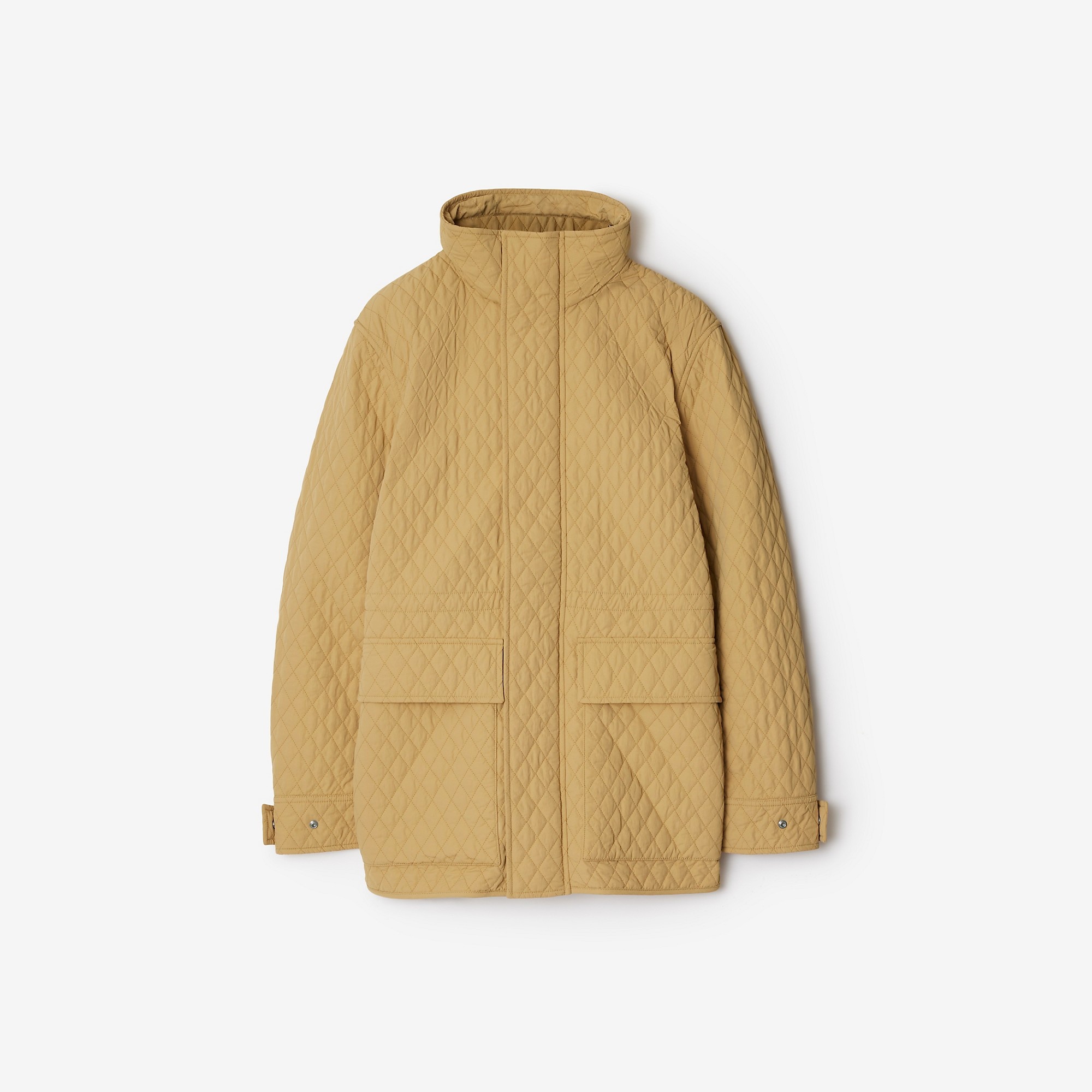 Check Hood Quilted Nylon Jacket - 1