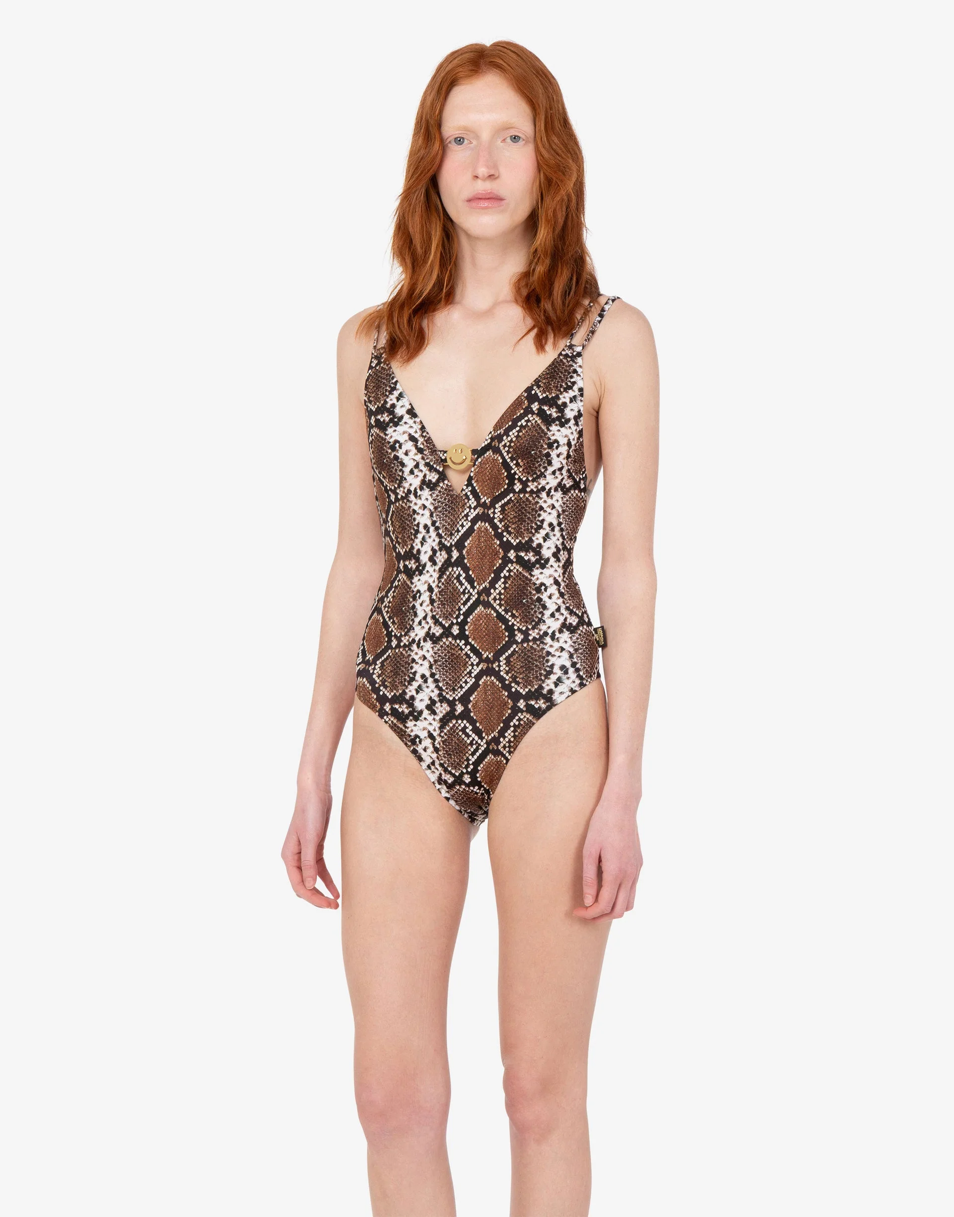 PRINTED LYCRA ONE-PIECE SWIMSUIT - 1