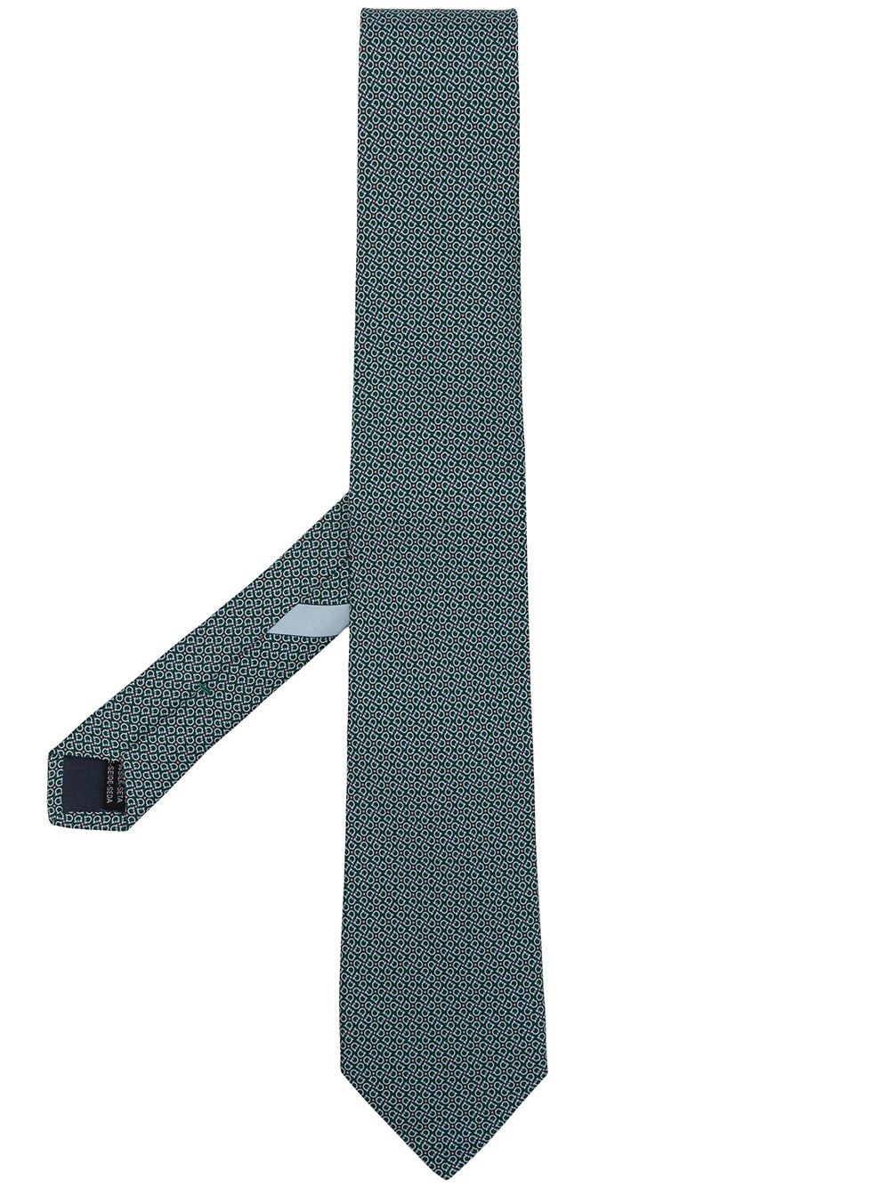 Gancini-print tie - 1