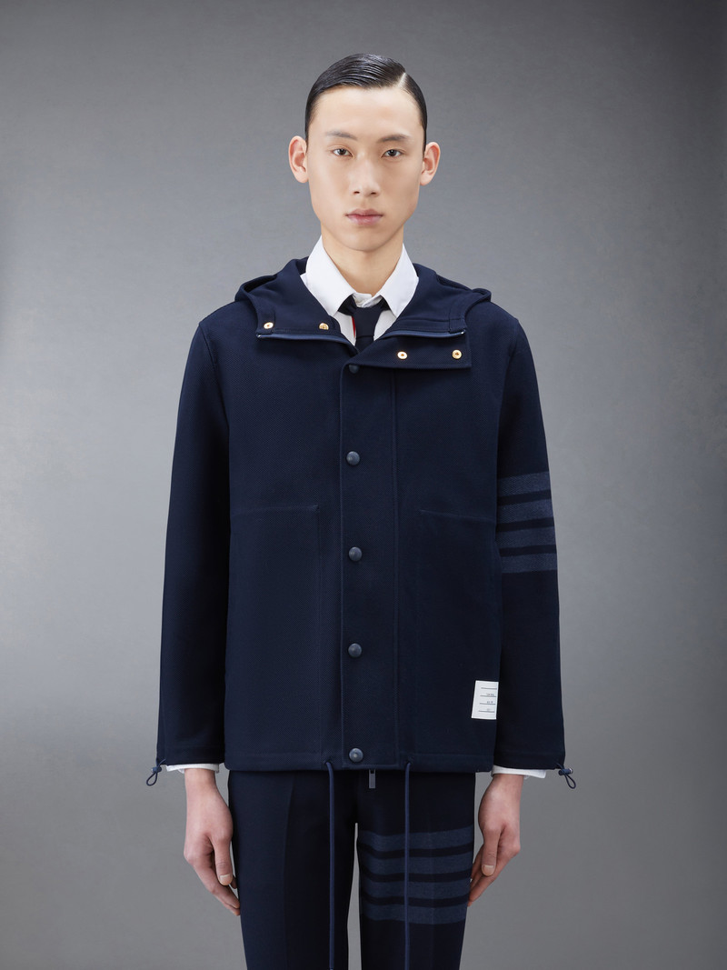 Navy Double Face Tech Twill 4-Bar Sport Coat 1