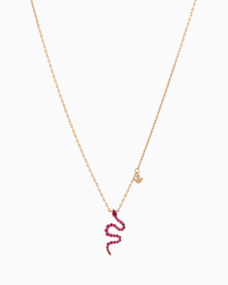 14K ROSE GOLD-PLATED STERLING SILVER PENDANT NECKLACE 1