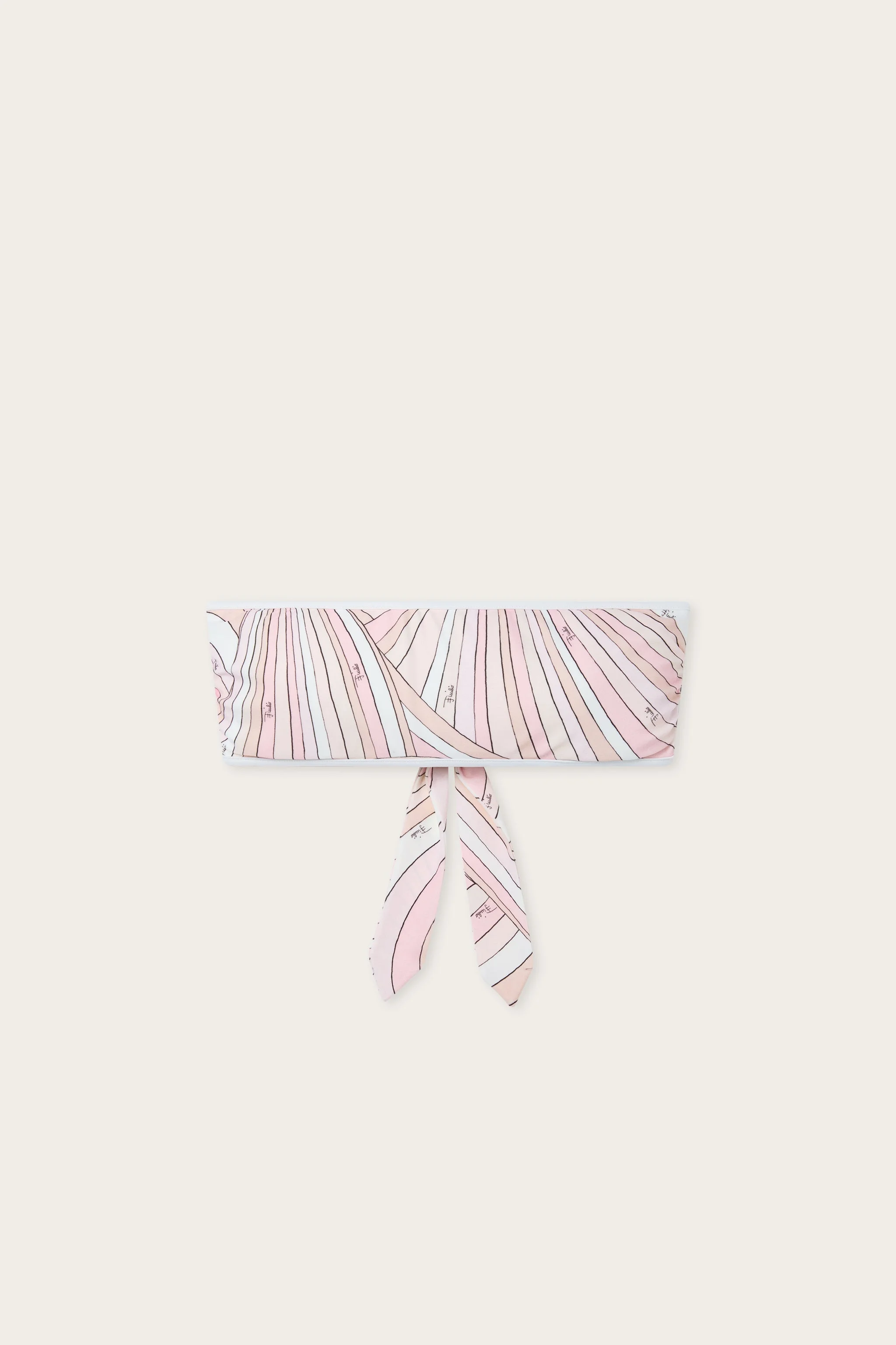 IRIDE PRINT BANDEAU BIKINI TOP - 1