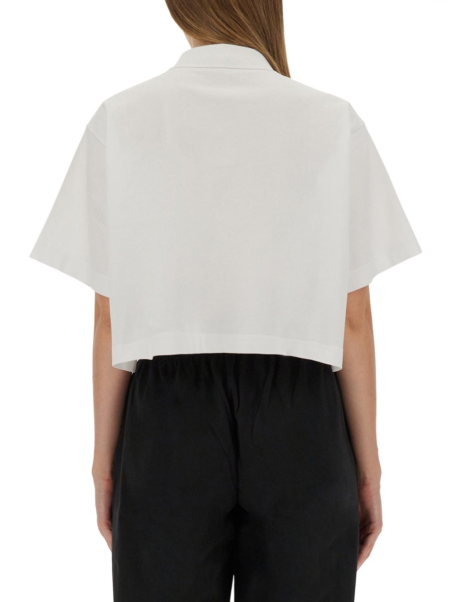 Alexander Wang Women Cropped Jersey Polo Shirt - 3