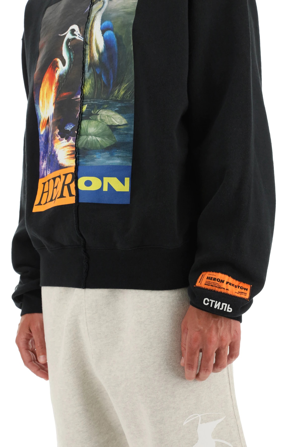 SPLIT HERONS CREW NECK SWEATSHIRT - 5