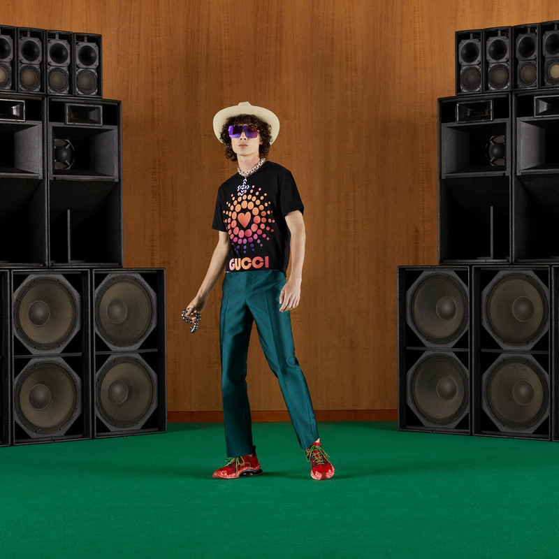 GUCCI 'Gucci Love Parade' print cotton T-shirt outlook