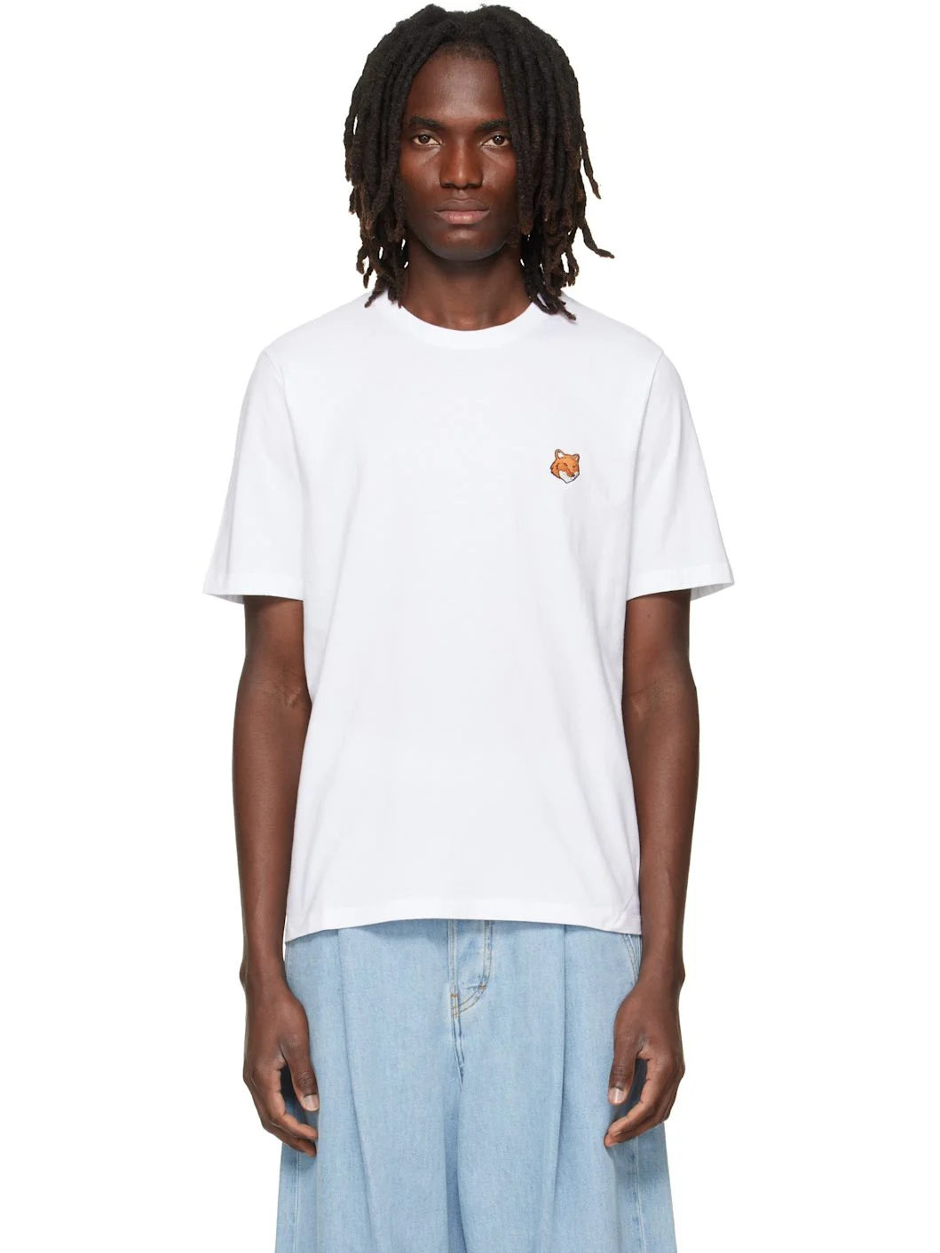 White Fox Head Regular T-shirt - 1
