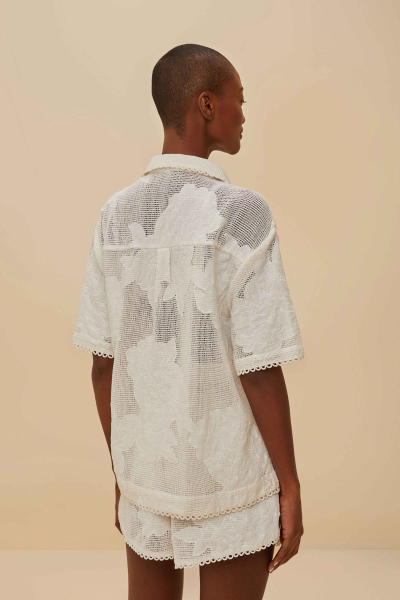 White Flower Shirt 4