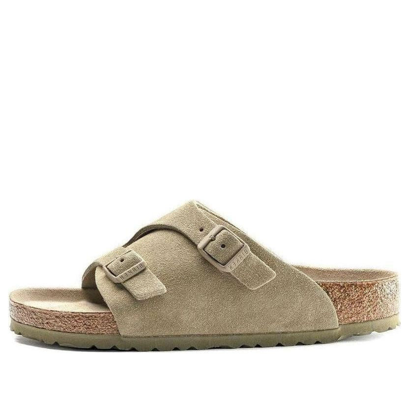 Birkenstock Zurich Soft Footbed Suede Sandals'Faded Khaki' 1019197 - 1