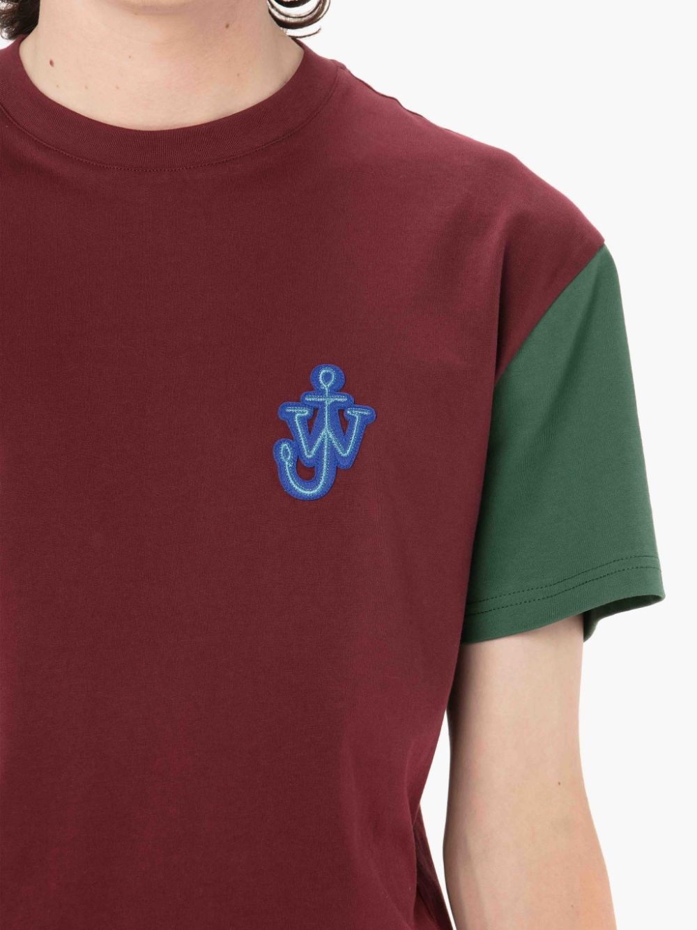 ANCHOR PATCH CONTRAST SLEEVE T-SHIRT - 5