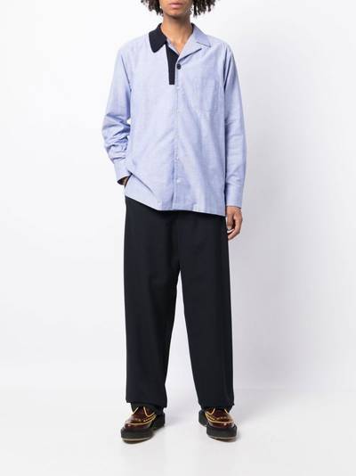 Kolor button-up long-sleeved shirt outlook