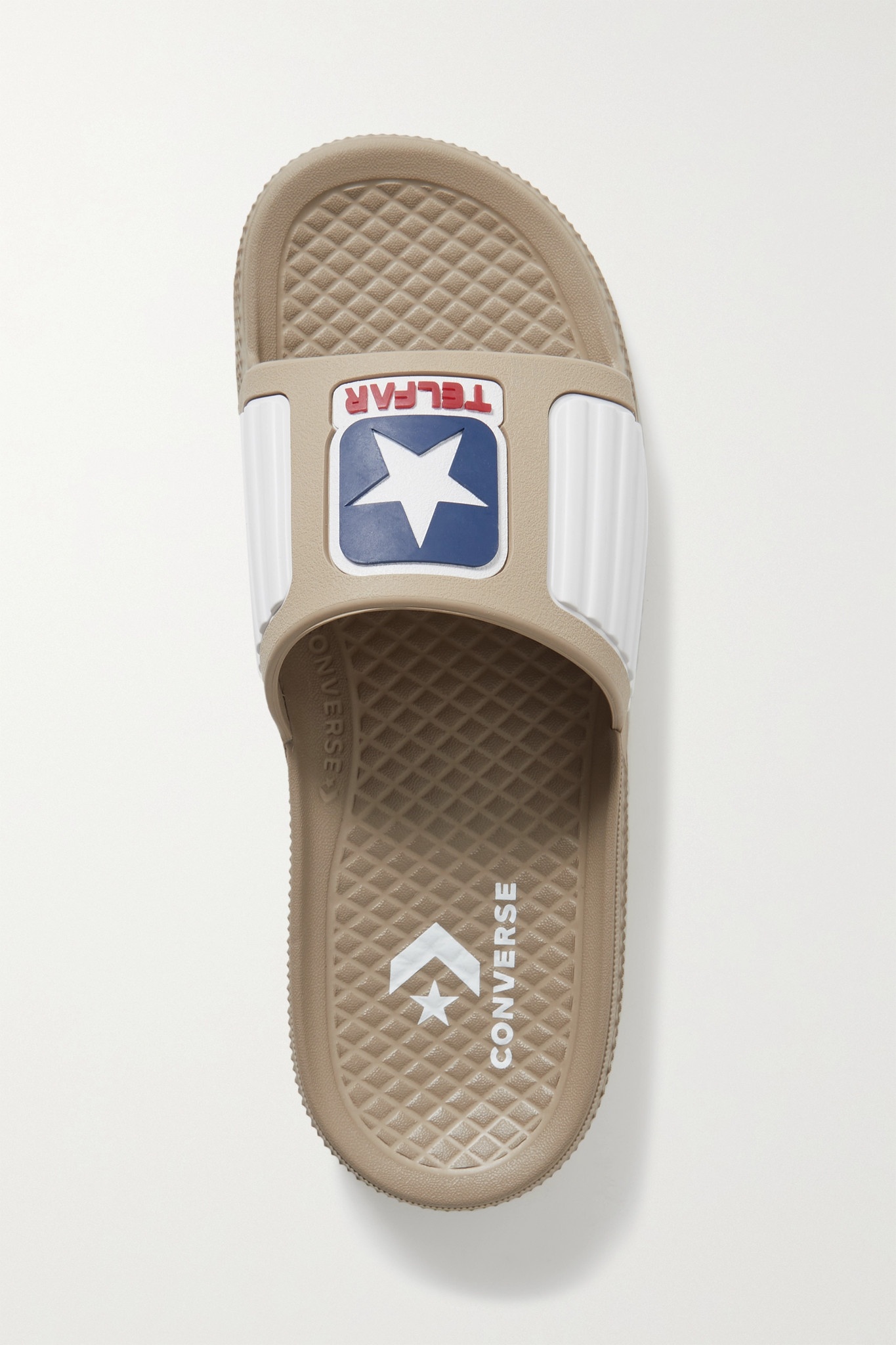 + Telfar logo-appliquéd rubber slides - 1