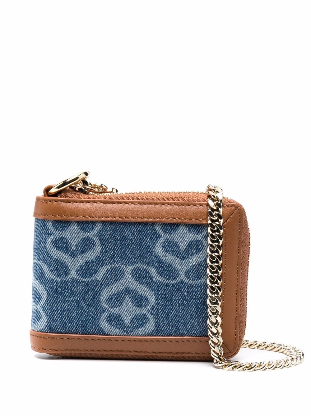 denim zipped wallet - 1