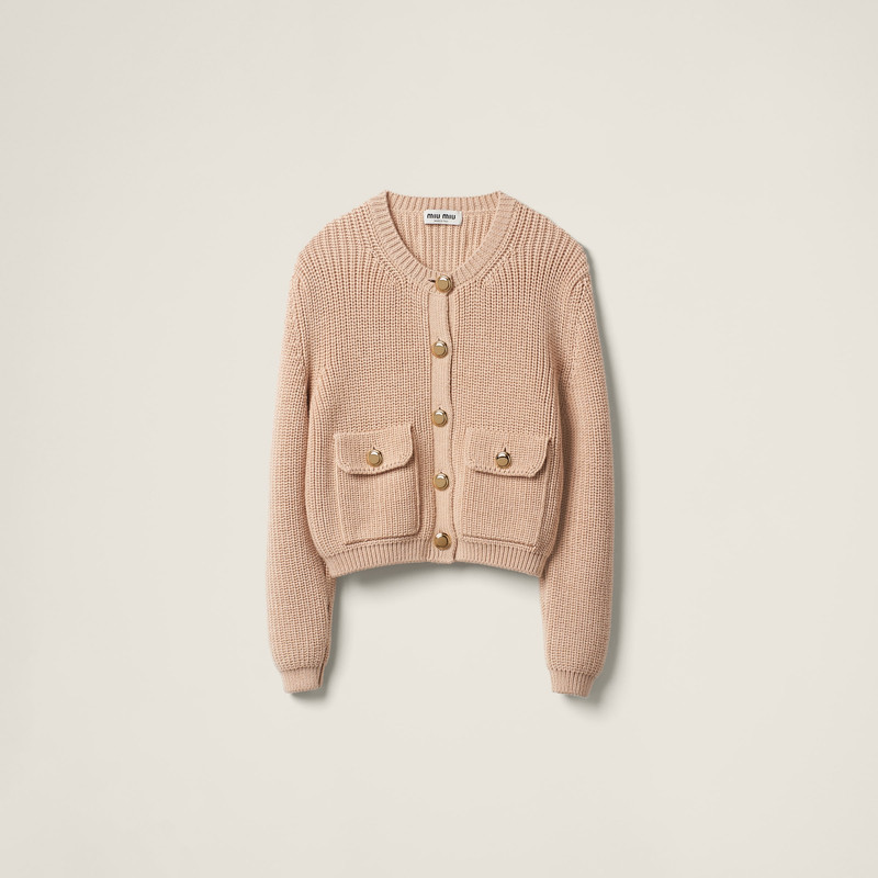 Wool knit cardigan 1