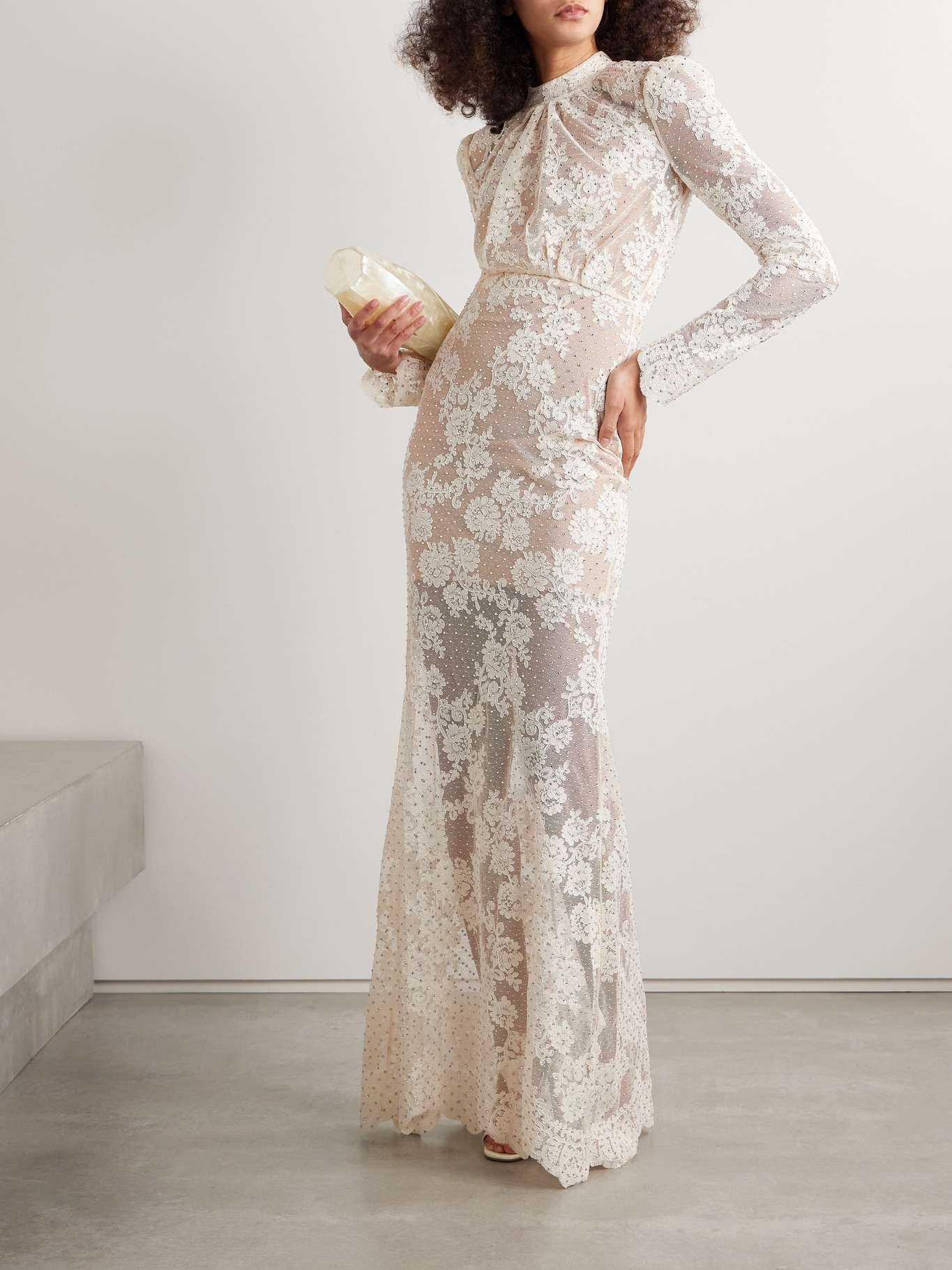 【送料&関税込】self-portrait White Viscose Blend Dress White Cotton Lace Tiered Midi Dress – self-portrait-US