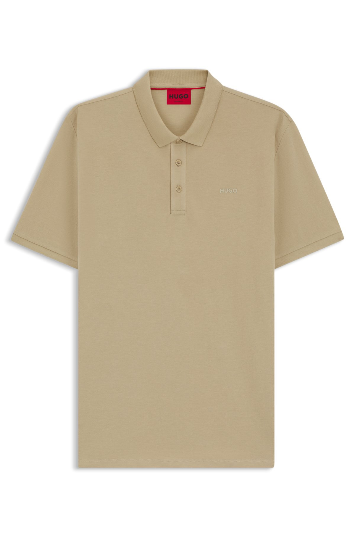 COTTON-PIQUÉ POLO SHIRT WITH LOGO PRINT - 1