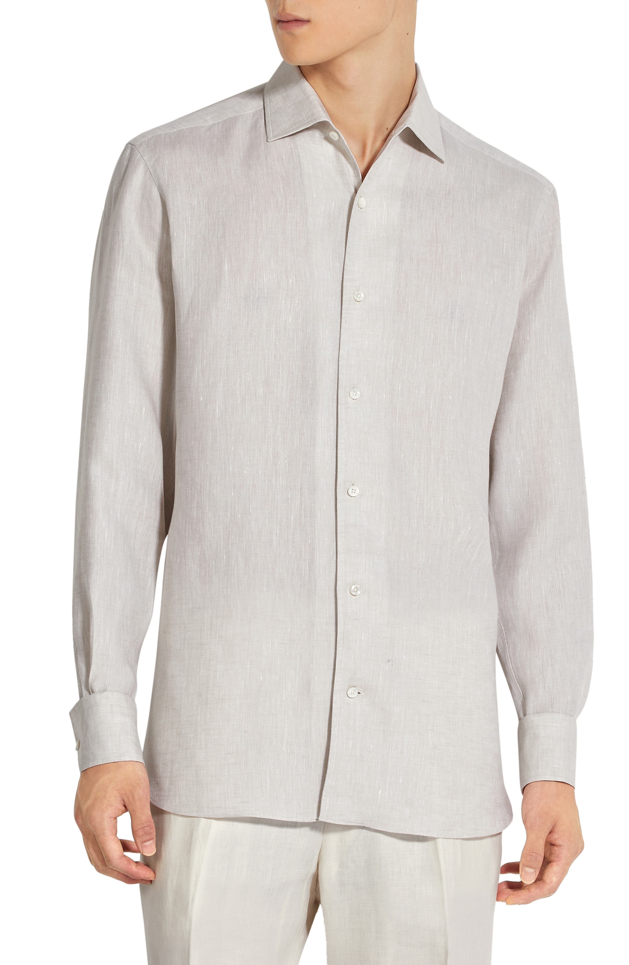 Oasi Linen Button-Up Shirt - 1