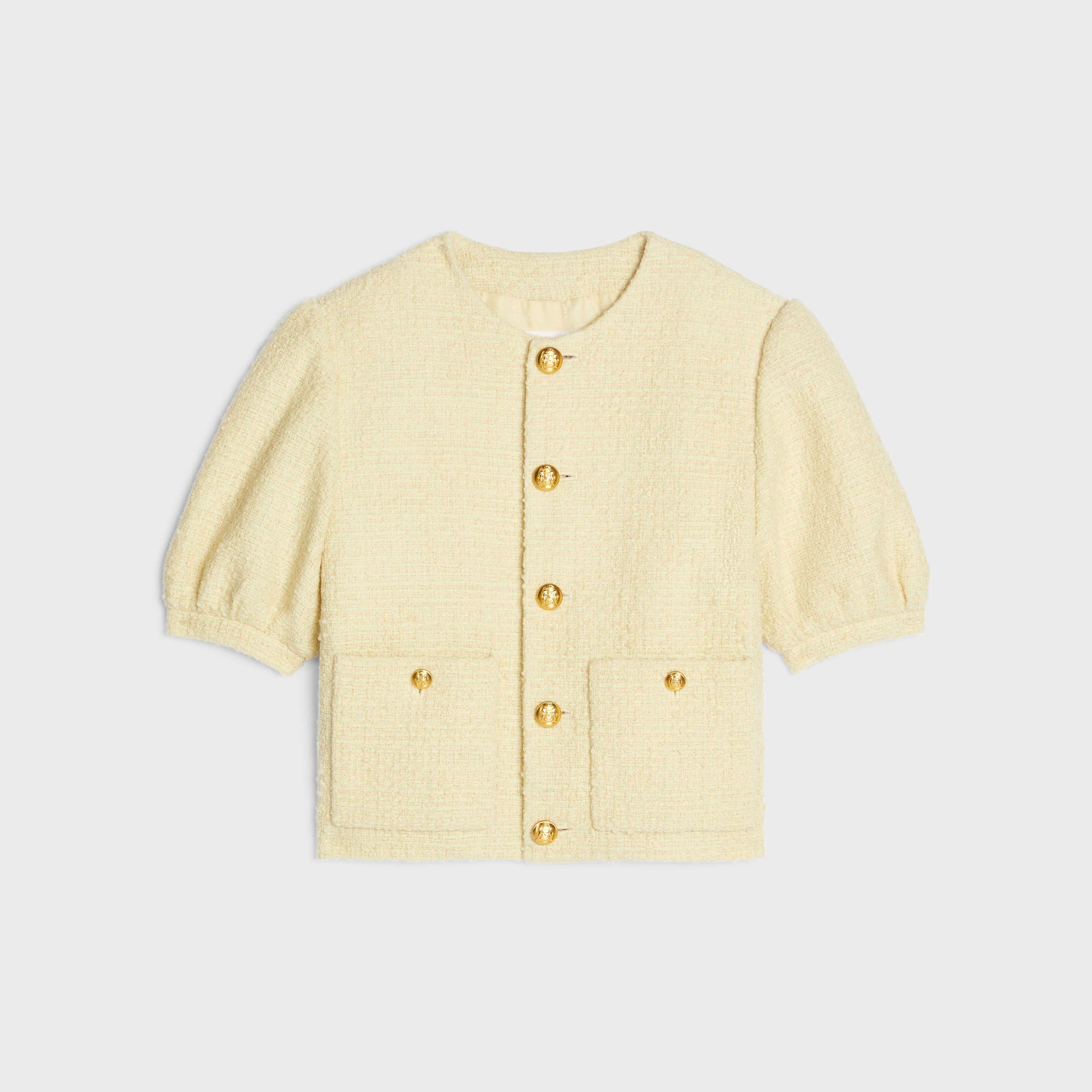 ジャケット CELINE | CARDIGAN JACKET IN BOUCLE TWEED 2V34O764L.11JS CELINE cardigan JACKET IN bouclé tweed | celine | REVERSIBLE