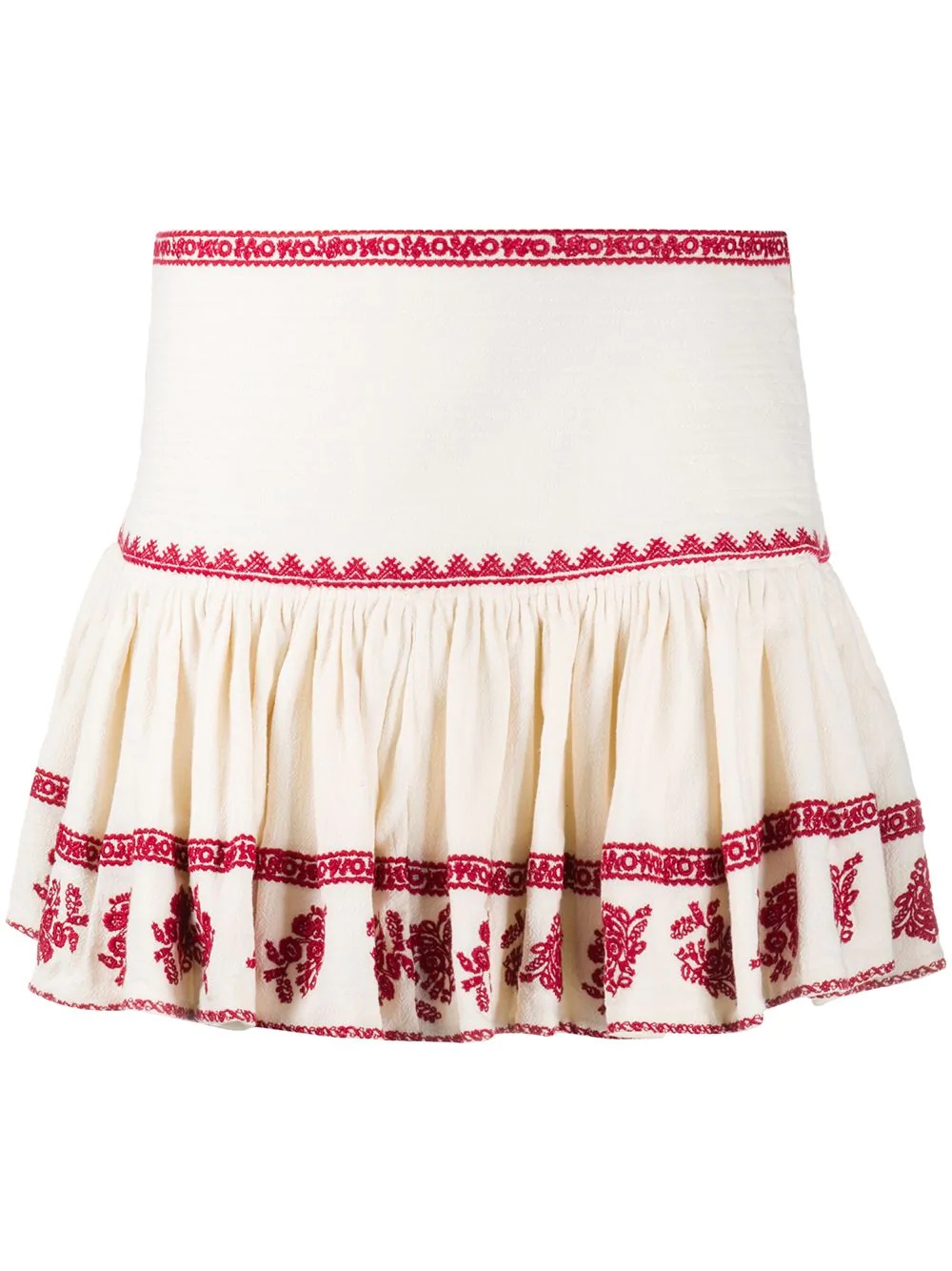 Russell embroidered mini skirt - 1