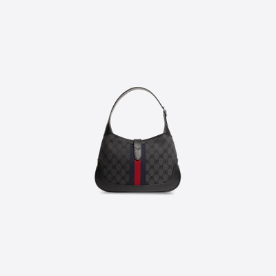 BALENCIAGA Women's Hacker Medium Hobo Bag In Jacquard Canvas in Black outlook