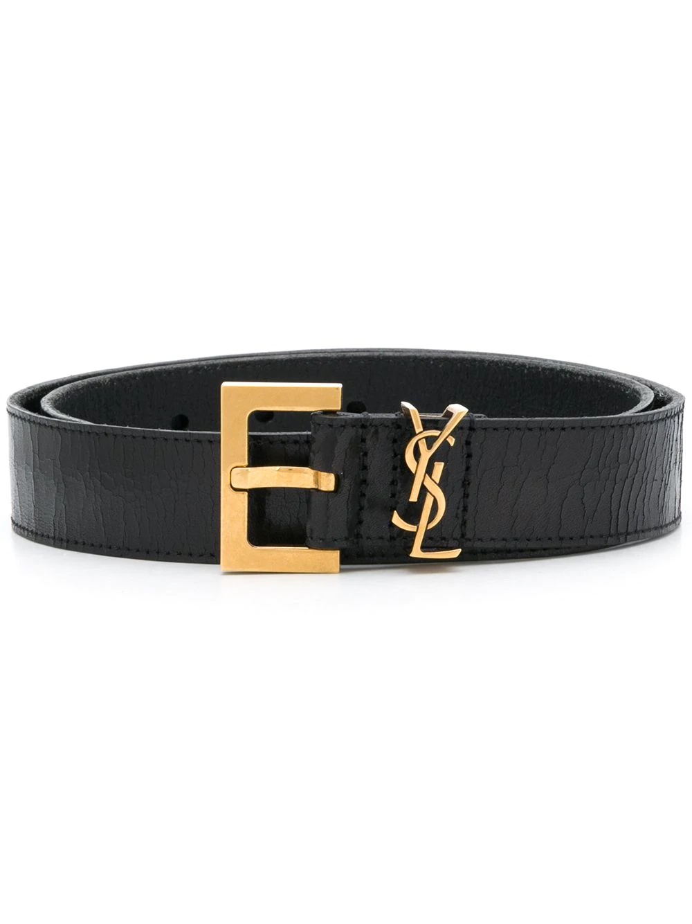 Monogram square-buckle belt - 1