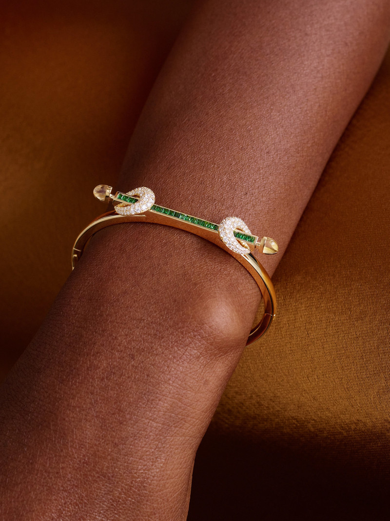 ANANYA Chakra 18-karat Gold Multi-stone Bracelet outlook