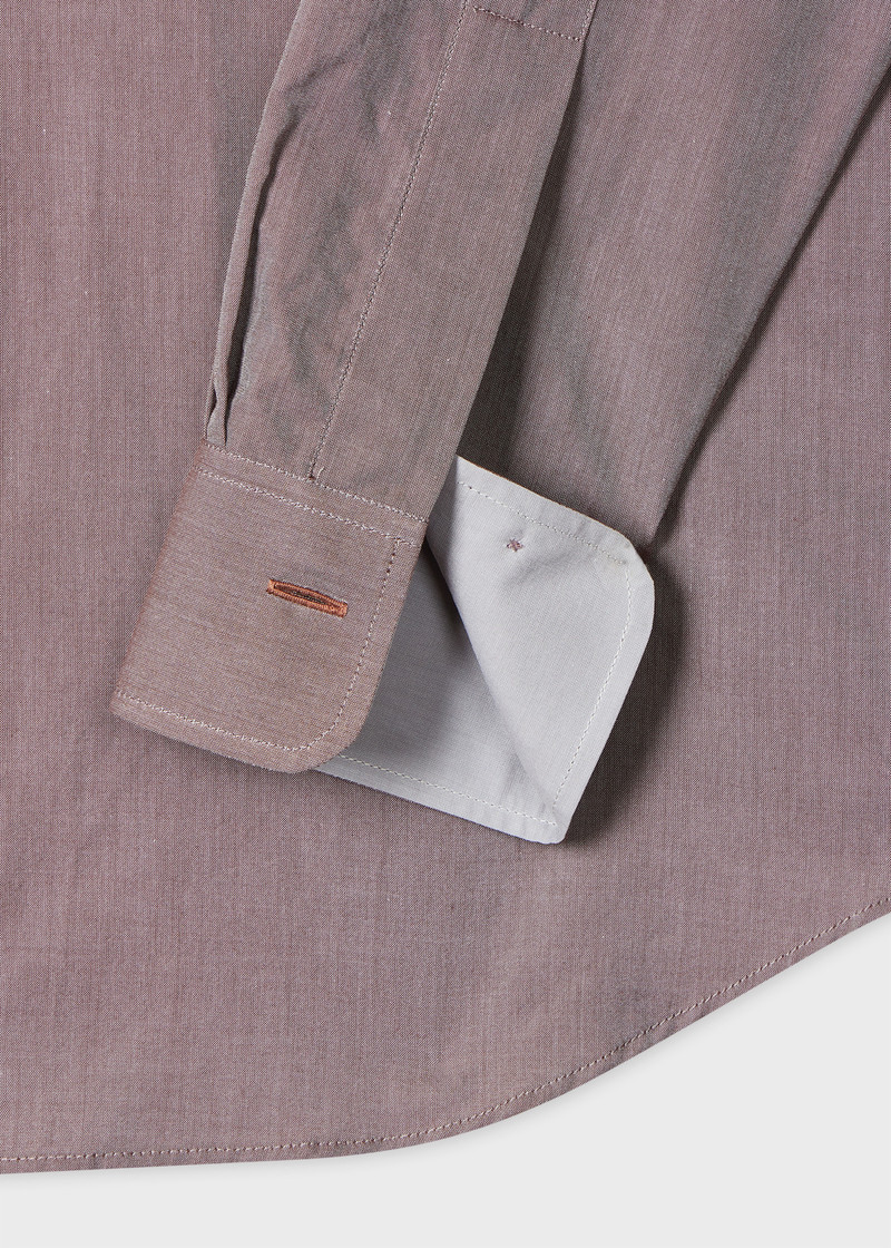 Paul Smith Tailored-Fit Light Brown Chambray Shirt outlook