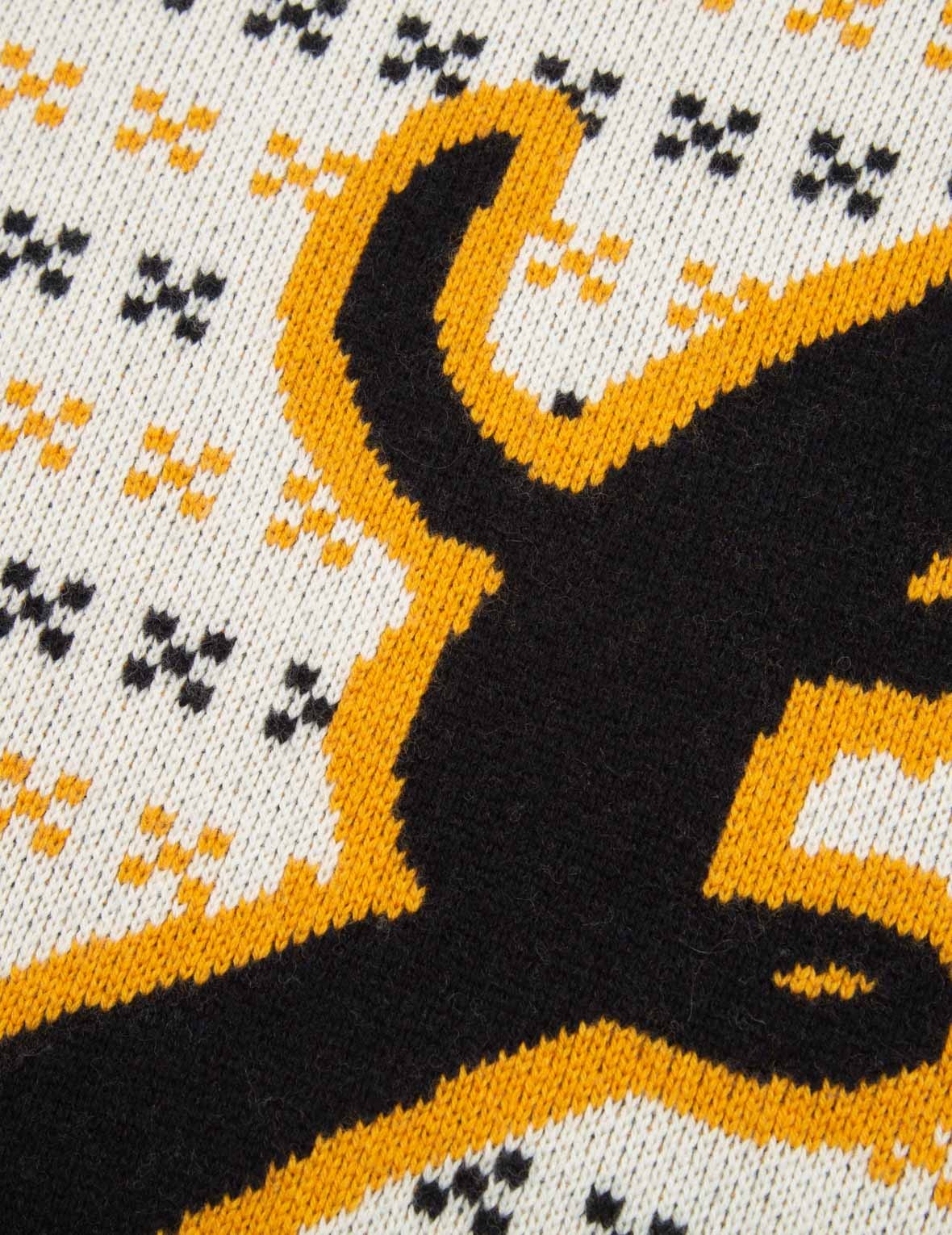 Logo Calligraphy Jacquard Knitted Sweater - 7