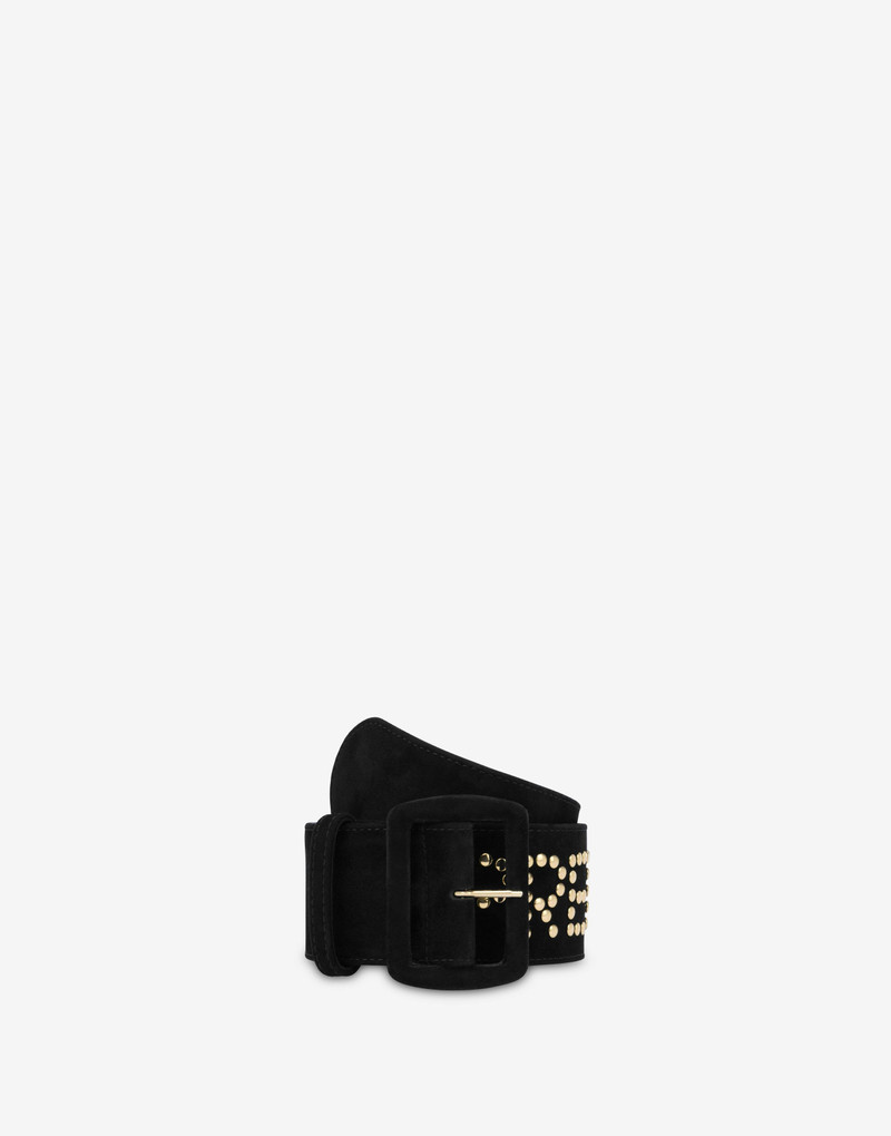 Moschino NOT JUST A PRETTY BELT SUEDE BELT outlook