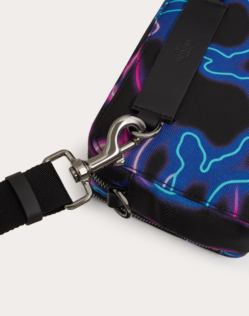 NEON CAMOU NYLON CROSSBODY BAG 5