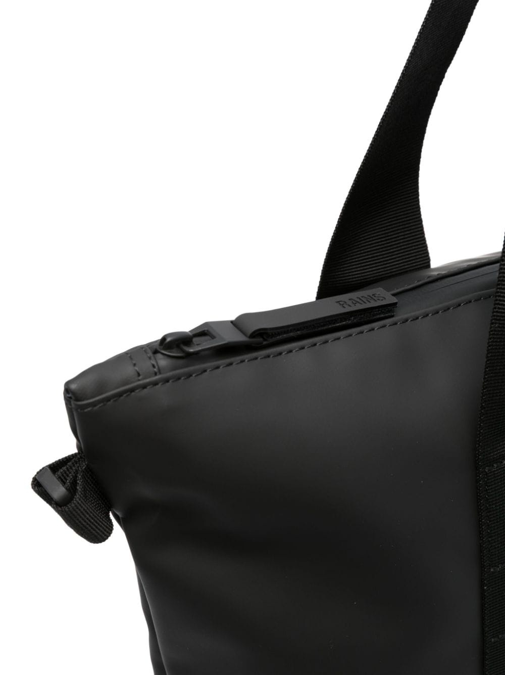 Mini faux-leather tote bag - 3
