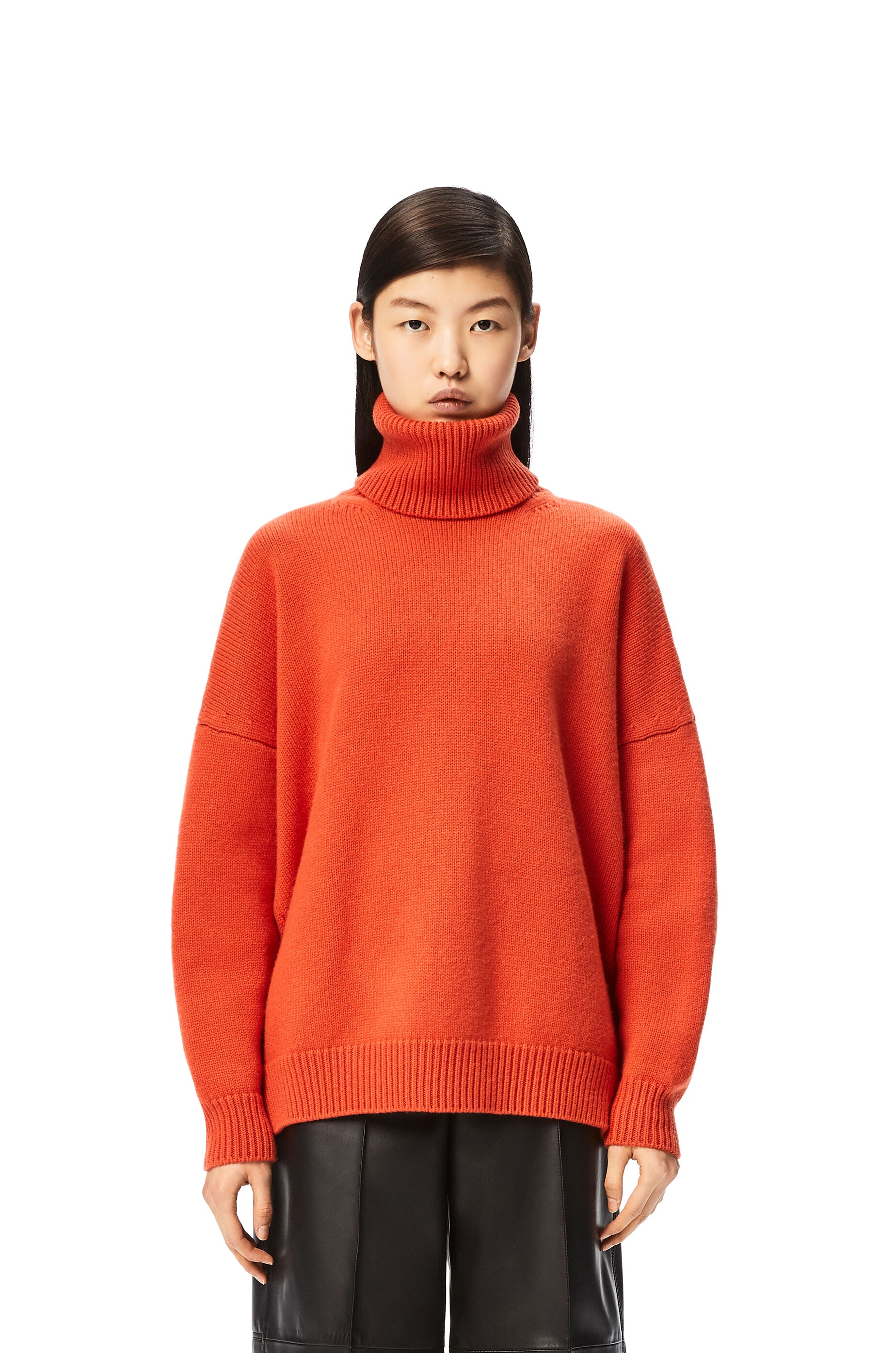 Anagram embroidered turtleneck sweater in cashmere - 3