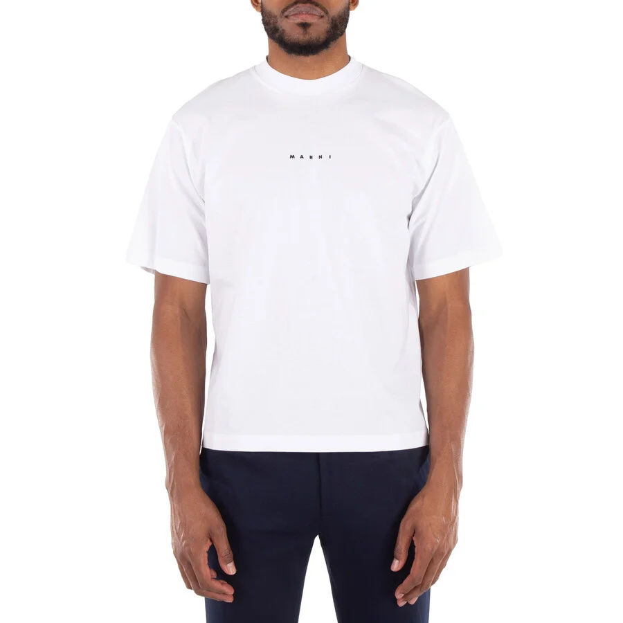 Marni Organic Cotton Jersey Logo T-Shirt - 1