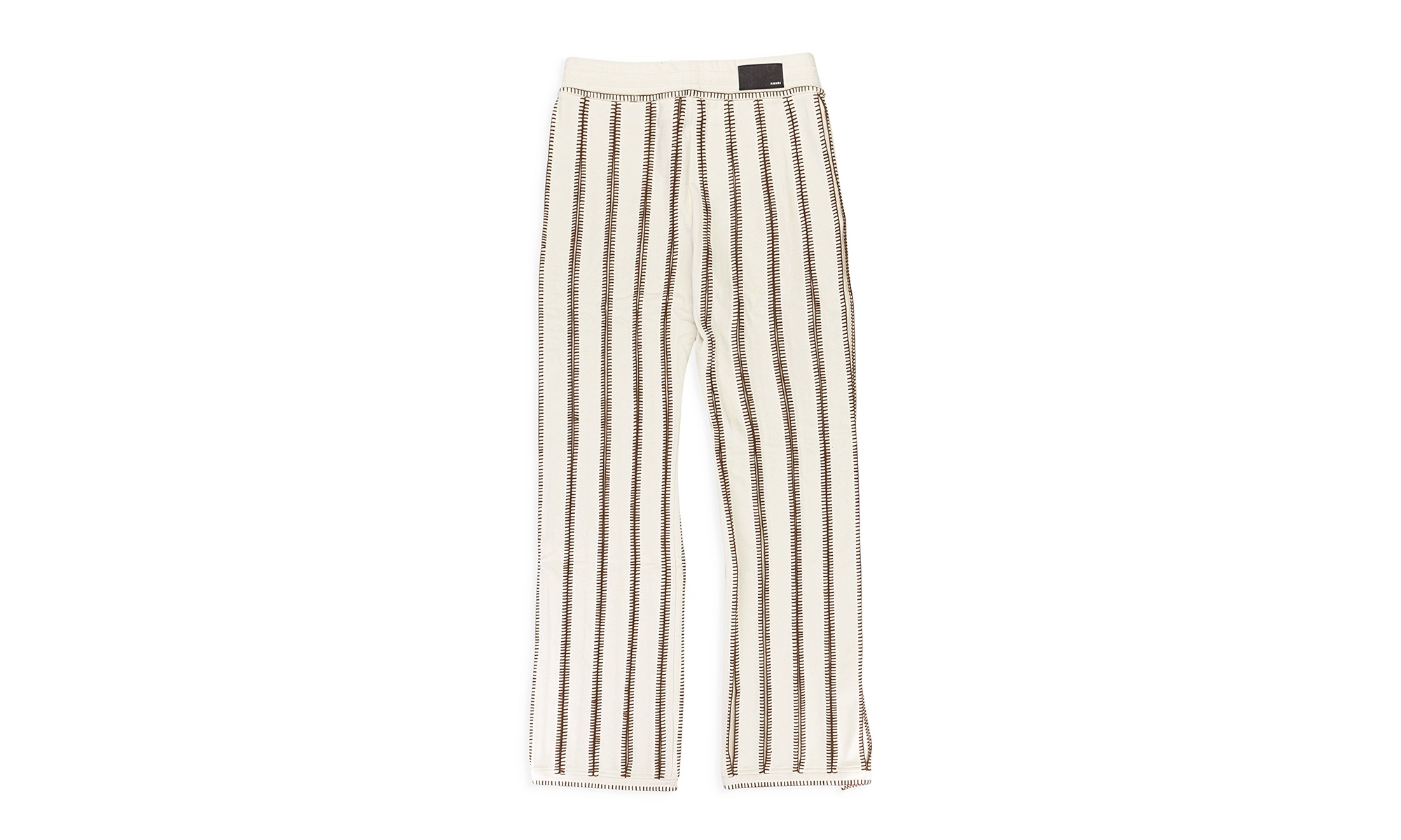 STITCH FLARE COTTON ALABASTER TRACK PANTS "Beige" - 2