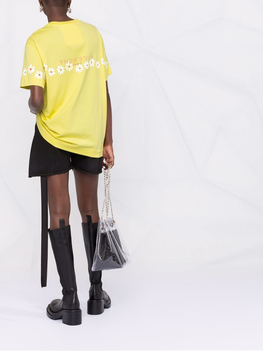 floral logo T-shirt - 4