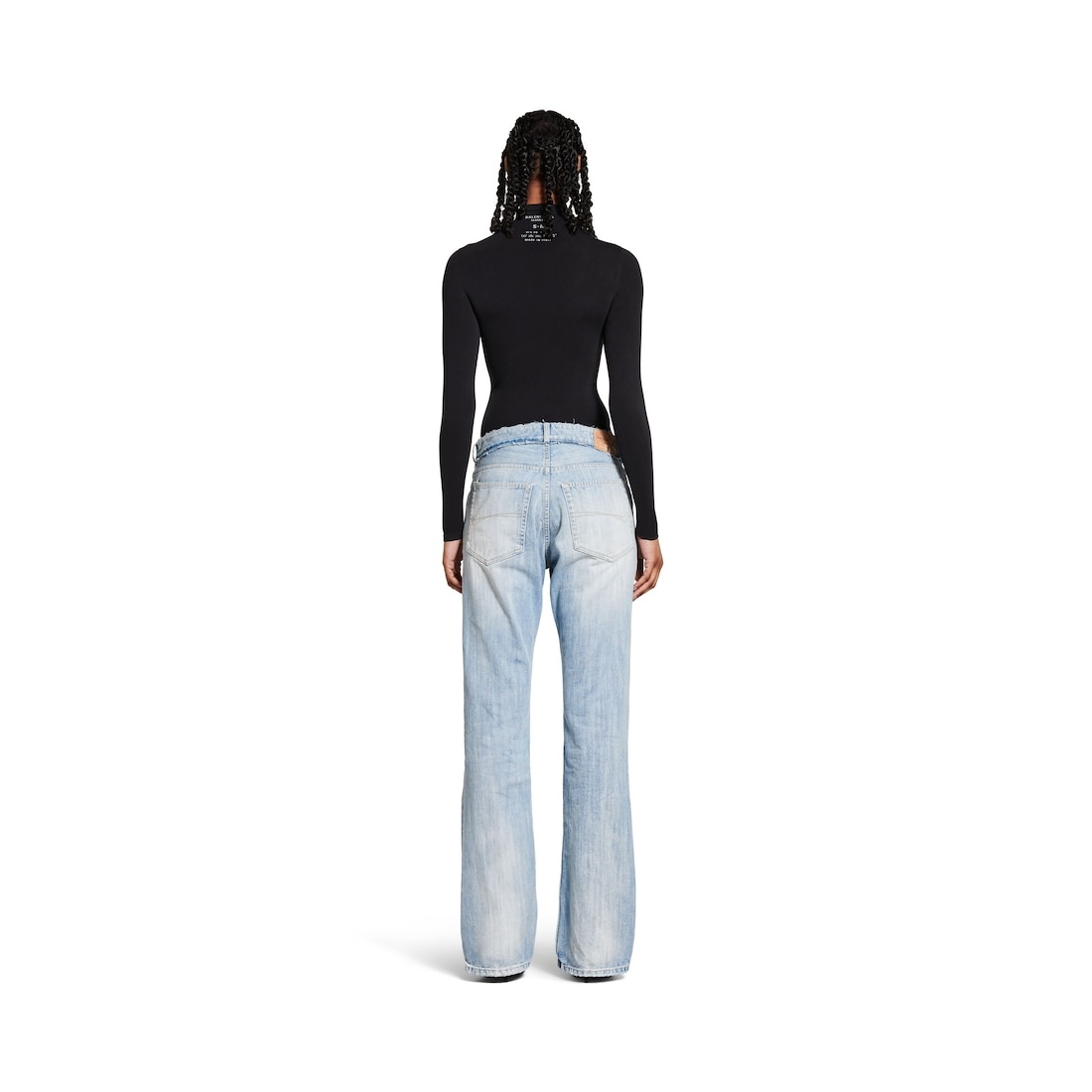 Women's Low Waist Pants in Light Blue - 4
