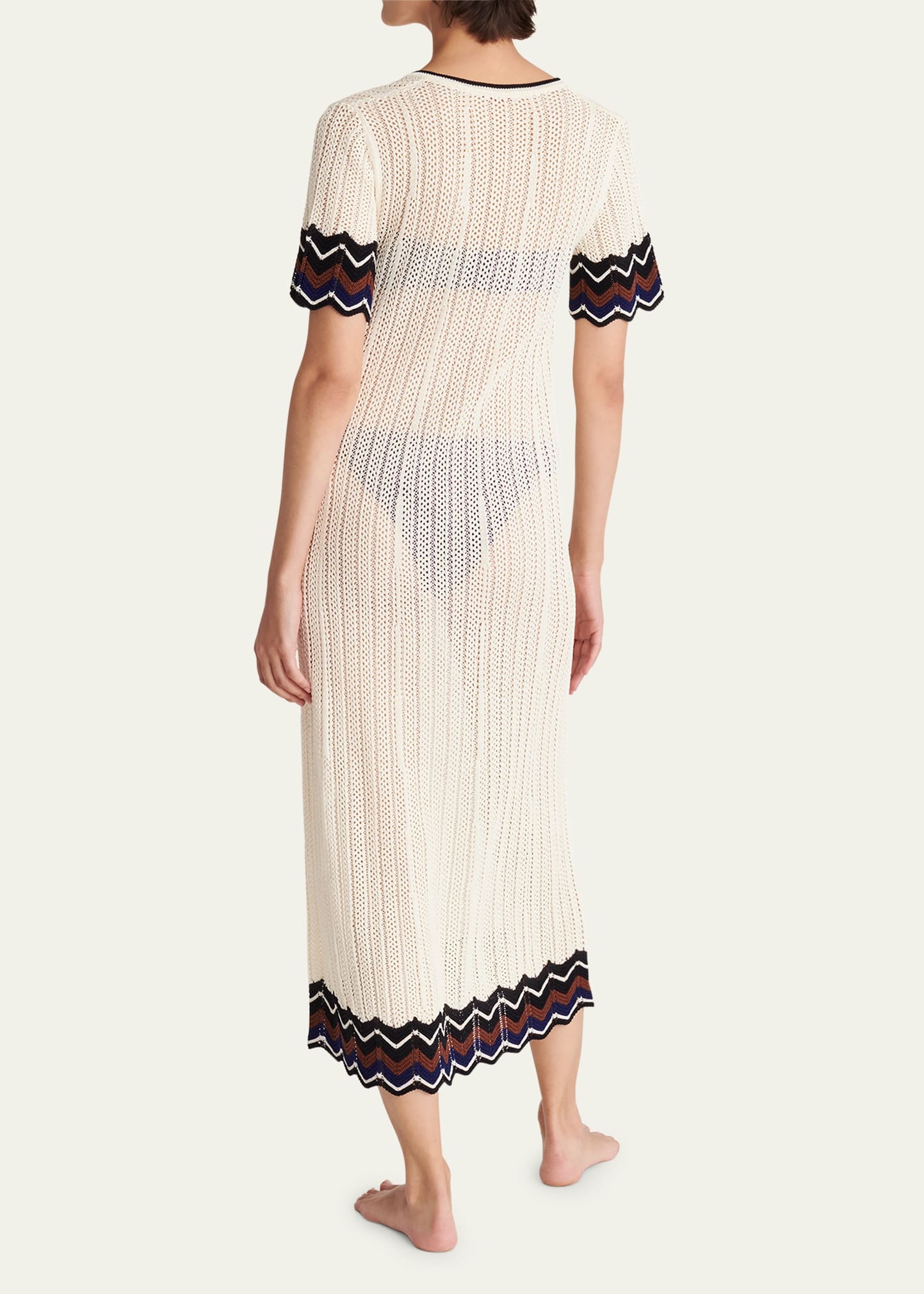 Luna Chevron Striped Knit Maxi Dress - 3