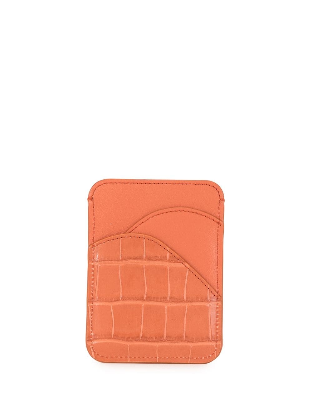 Walden crocodile-effect cardholder - 2