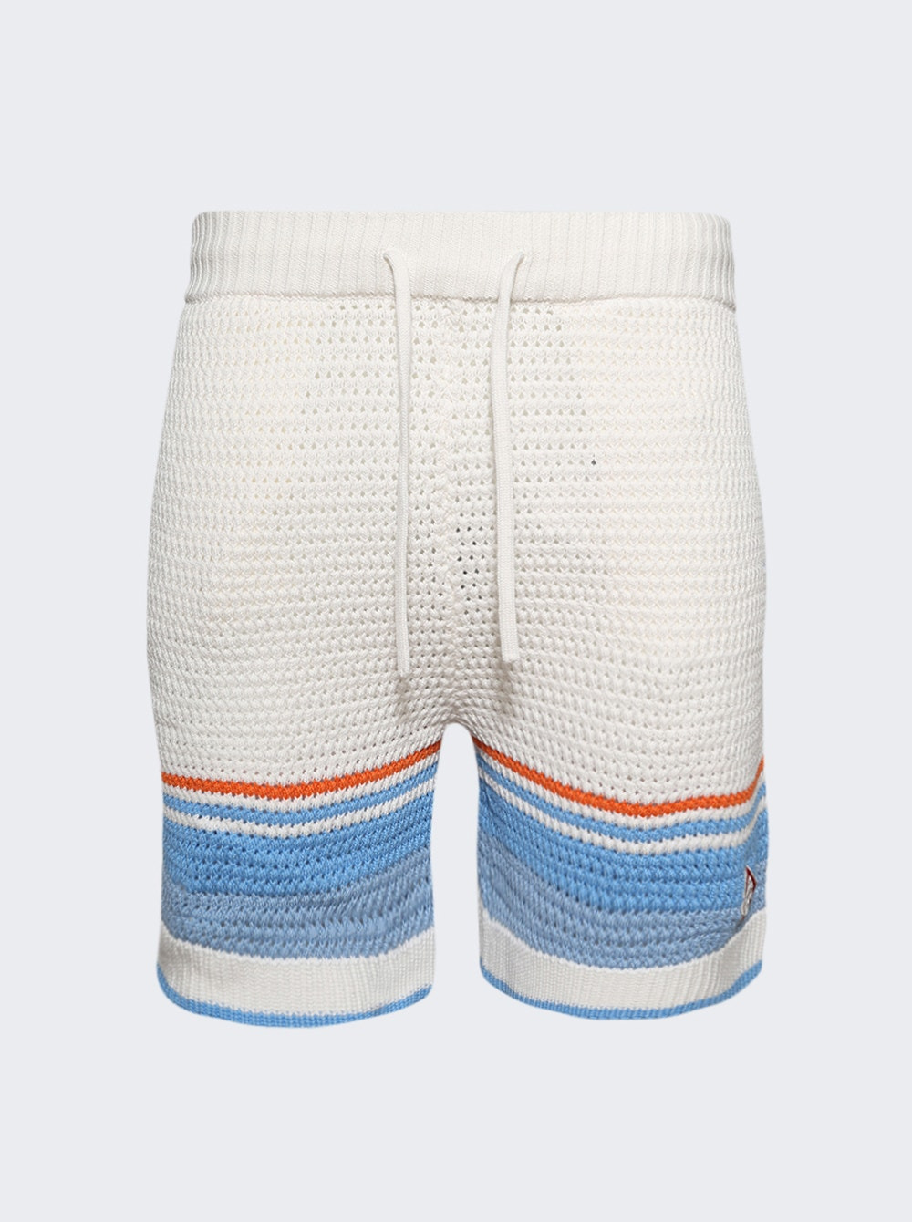Faux Crochet Shorts Blue - 1