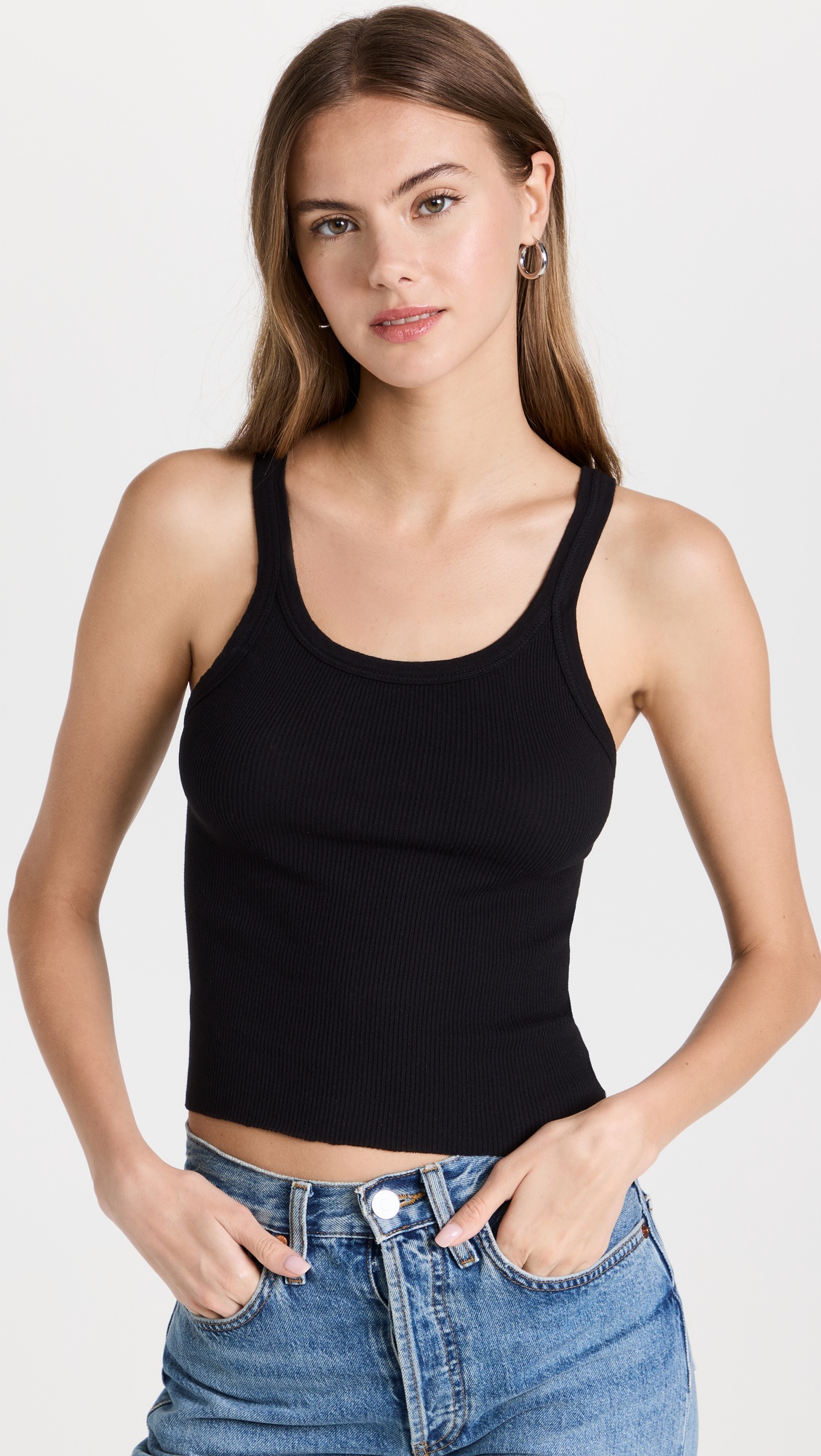 Cropped ribbed tank - 6