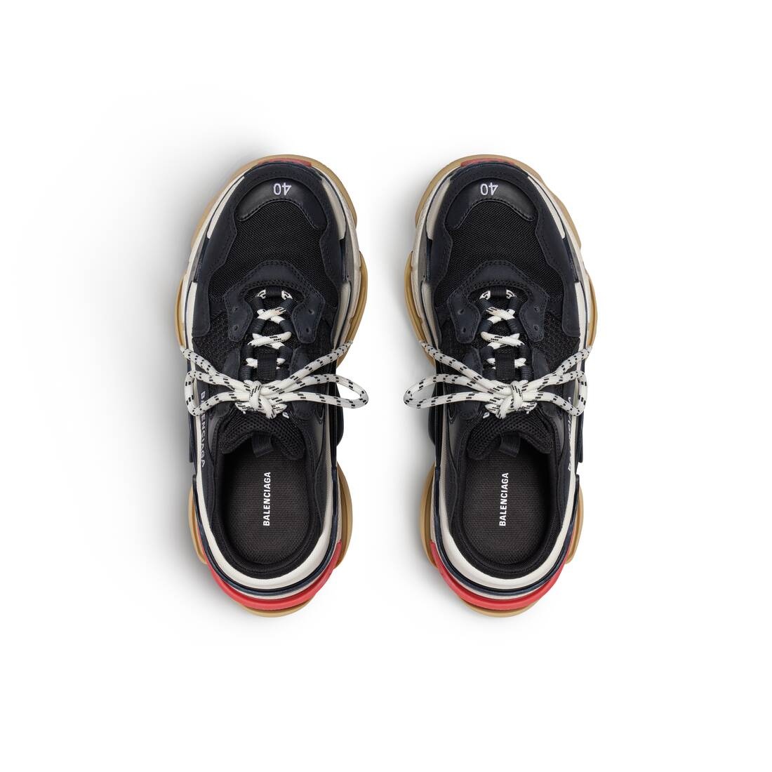 Men's Triple S Mule in Black - 6