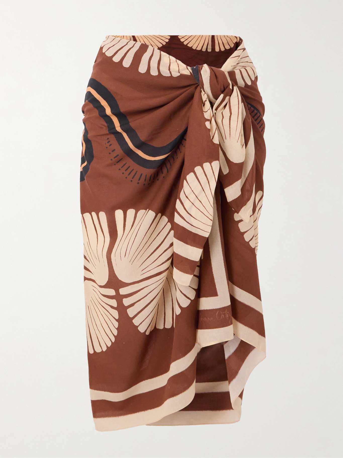 Kené printed cotton-voile pareo - 1