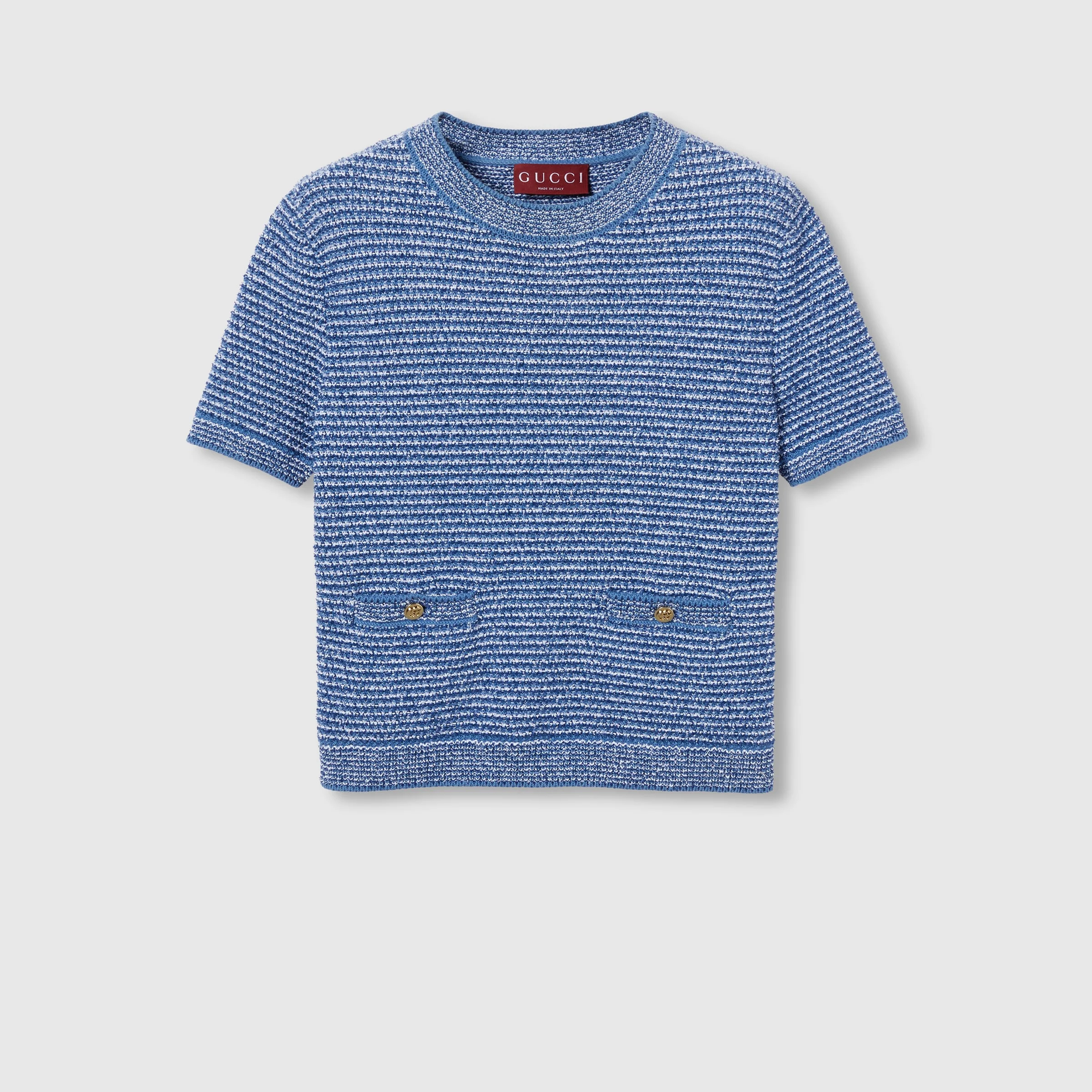 Fine cotton crewneck top - 1