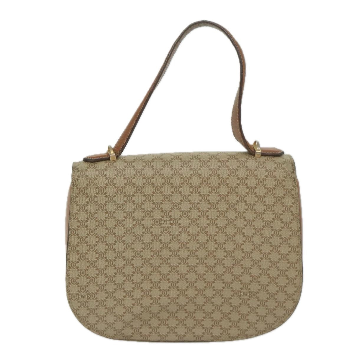 CELINE Macadam Canvas Hand Bag Beige - 3